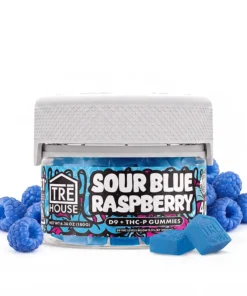 Sour Blue Raspberry Delta 9 + THC-P Gummies
